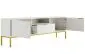Szafka RTV AUSTIN 175 biała/złota w stylu glamour I sklep meblowy MIRAT. styl GLAMOUR kolekcja AUSTIN
