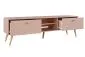 Szafka RTV LEBEL 170 różowa mat na drewnianych nogach I sklep meblowy MIRAT. styl SKANDYNAWSKI kolekcja LEBEL