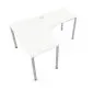 Biurko narożne EASY SPACE I-LEG LS 160x120cm białe duże I sklep meblowy MIRAT.