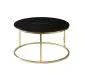 Ława SABINE czarny marmur/złota do salonu nowoczesna | MIRAT. styl GLAMOUR