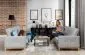Sofa rozkładana z funkcją spania SELENE VELVET zielona w stylu glamour | MIRAT.