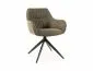 Krzesło tapicerowane SEMPRE BREGO oliwkowe obracane loftowe I sklep meblowy MIRAT. styl LOFT