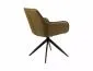 Krzesło tapicerowane SEMPRE BREGO oliwkowe obracane loftowe I sklep meblowy MIRAT. styl LOFT