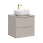 Szafka pod umywalkę ADEL CASHMERE 82-60-2S 60cm kaszmirowa glamour I sklep meblowy MIRAT. styl GLAMOUR, RYFLOWANY kolekcja ADEL