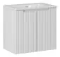 Szafka pod umywalkę NOVA WHITE 82-60-2D 60cm biała ryflowane fronty I sklep meblowy MIRAT. styl RYFLOWANY