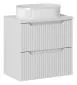 Szafka pod umywalkę NOVA WHITE 82-60-2S 60cm biała ryflowana I sklep meblowy MIRAT. styl RYFLOWANY