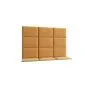 Zestaw 12 paneli tapicerowanych SQUARE 180x120 żółty na ścianę I sklep meblowy MIRAT.