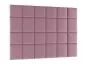 Zestaw 24 miękkich paneli tapicerowanych SQUARE 240x180 różowy I sklep meblowy MIRAT.