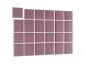 Zestaw 24 miękkich paneli tapicerowanych SQUARE 240x180 różowy I sklep meblowy MIRAT.