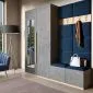 Panel tapicerowany SQUARE 50x40 granatowy do salonu I sklep meblowy MIRAT.