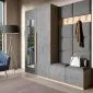 Panel tapicerowany SQUARE 50x40 szary do sypialni I sklep meblowy MIRAT.