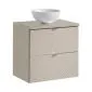 Szafka pod umywalkę VIVA CASHMERE 2S 60cm kaszmirowy mat I sklep meblowy MIRAT. styl GLAMOUR, RYFLOWANY