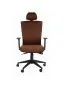 Fotel biurowy SMART brązowy do biura | MIRAT.