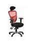 Fotel biurowy SPRINT czerwony/czarny z podłokietnikami | MIRAT.
