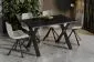 Stół rozkładany X 130(170)x80 beton ciemny nowoczesny | MIRAT.