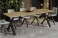 Stół rozkładany X 130(170)x80 dąb craft w stylu industrialnym | MIRAT.