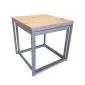 Stolik kawowy 2w1 CUBE dąb craft/srebrny loftowy I sklep meblowy MIRAT. styl LOFT