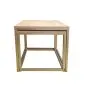 Stolik kawowy 2w1 CUBE dąb craft/złoty I kwadratowe sklep meblowy MIRAT. styl LOFT