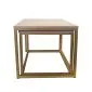 Stolik kawowy 2w1 CUBE dąb sonoma/złoty kwadratowy I sklep meblowy MIRAT. styl LOFT