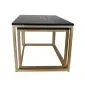 Stolik kawowy 2w1 CUBE marmur czarny/złoty metalowy I sklep meblowy MIRAT. styl LOFT