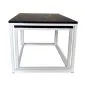 Stolik kawowy 2w1 CUBE marmur czarny/biały metalowy I sklep meblowy MIRAT. styl LOFT, SKANDYNAWSKI