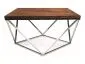 Stolik kawowy kwadratowy Silver A 80x80 orzech srebrny | MIRAT