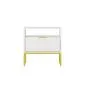 Szafka nocna AUSTIN biała/złota w stylu glamour I sklep meblowy MIRAT. styl GLAMOUR