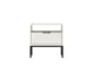 Szafka nocna do sypialni AUSTIN biała/czarna I sklep meblowy MIRAT. styl GLAMOUR kolekcja AUSTIN