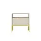 Szafka nocna AUSTIN kaszmir/złota na metalowych nogach I sklep meblowy MIRAT. styl GLAMOUR