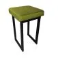 Taboret MAESTRO LOW BL VELVET oliwkowy na metalowych nogach | MIRAT. w stylu  kolekcja