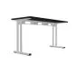 Biurko EASY SPACE C-LEG RC 120x60cm czarne grafitowe proste I sklep meblowy MIRAT.