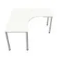 Biurko narożne EASY SPACE I-LEG LS 140x140cm białe do pracy I sklep meblowy MIRAT.