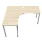 Biurko narożne EASY SPACE I-LEG LS 160x140cm akacjowe I sklep meblowy MIRAT.