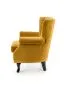 Fotel do salonu TITAN VELVET musztardowy w stylu ludwikowskim | MIRAT. w stylu  kolekcja
