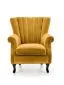 Fotel do salonu TITAN VELVET musztardowy w stylu ludwikowskim | MIRAT. w stylu  kolekcja