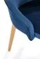 Krzesło TOLEDO 2 VELVET granatowe/dąb miodowy z drewnianymi nogami | MIRAT.  kolekcja TOLEDO
