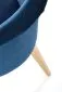 Krzesło TOLEDO 2 VELVET granatowe/dąb miodowy z drewnianymi nogami | MIRAT.  kolekcja TOLEDO