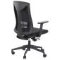 Fotel biurowy TONO czarny z regulowanymi podłokietnikami I sklep meblowy MIRAT.