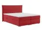 Łóżko kontynentalne VADUZ 140 bordowe velvet z pojemnikiem i materacem | MIRAT. w stylu GLAMOUR kolekcja