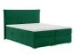 Łóżko kontynentalne VEDUZ 180 zielone velvet tapicerowane aksamitem | MIRAT. w stylu GLAMOUR kolekcja