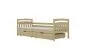 Łóżko dla dziecka z drewna sosnowego Lilka 160x80 naturalne | MIRAT
