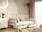 Białe łóżko dziecięce z szufladami Lilka 160x80 | MIRAT
