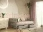 Szare łóżko dziecięce z szufladami Lilka 160x80 | MIRAT
