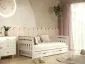 Białe łóżko dziecięce z szufladami Lilka 160x80 | MIRAT