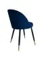 Krzesło TANEW VELVET GOLD granatowe w stylu glamour | MIRAT. styl GLAMOUR