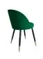 Krzesło TANEW VELVET GOLD zielone z czterema nogami | MIRAT. styl GLAMOUR