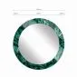 Lustro okrągłe MORENA TROPICAL 100cm ciemne zielone do salonu I sklep meblowy MIRAT.