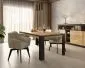 Stół prostokątny DADES 195x100 dąb samdal/czarny mat do salonu I sklep meblowy MIRAT. styl LOFT