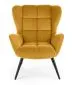 Fotel uszak TYRION VELVET musztardowy do salonu | MIRAT. w stylu LOFT kolekcja
