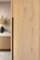 Szafa przesuwna SELLY BOX 160cm dąb bielony z szufladami, półkami i drążkami I sklep meblowy MIRAT.